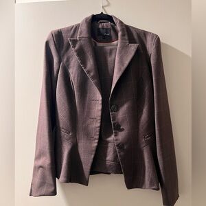 Next - Grey Checkered Blazer and Pants Set